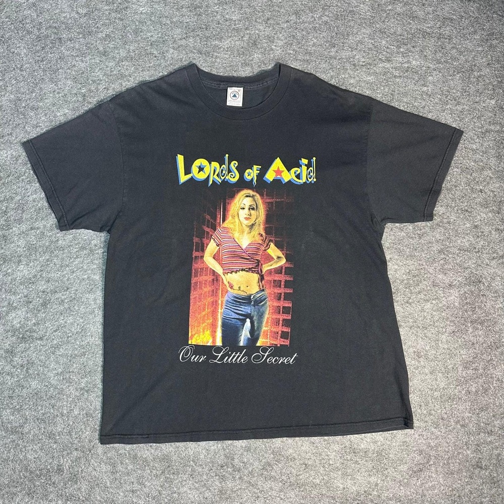 Rare Vintage 90s Lords of Acid Our Little Secret Tour Shirt Delta‎ Pro Weight XL